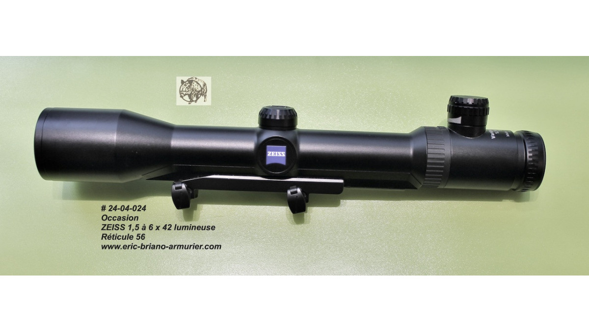 ZEISS 1,5 à 6 x 42 lumineuse Occasion ERIC BRIANO ARMURIER Montrouge
