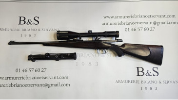 belle carabine francotte calibre 9,3x62 démontable avec deux lunettes