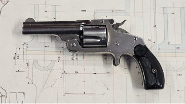 smith & wesson 38 SA deuxieme modele calibre 38 short nickelé.