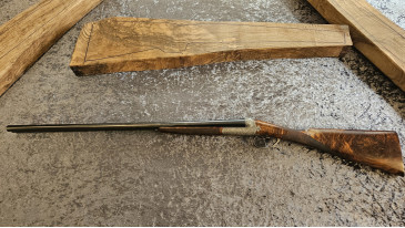fusil ideal calibre 16 gravé par E. da Justa